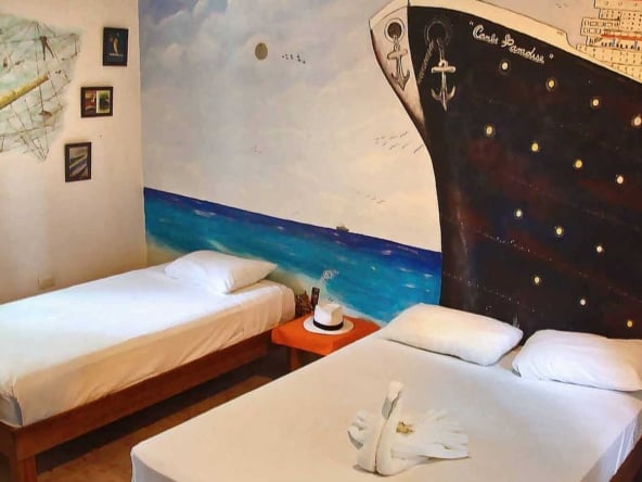 Hotel Casa Tucan interior wall murals