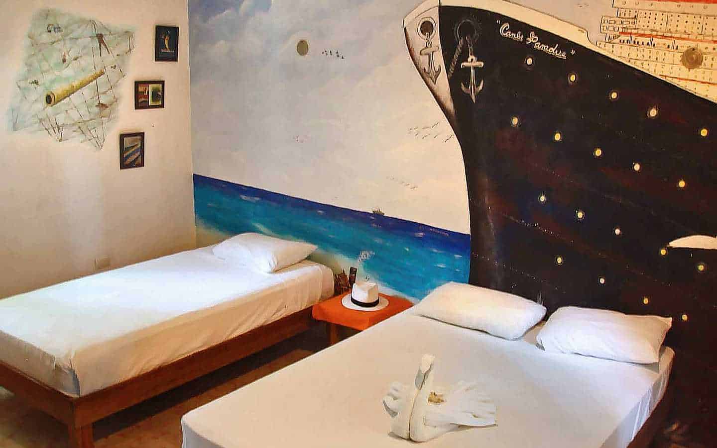 Hotel Casa Tucan interior wall murals