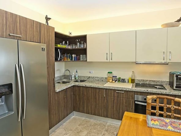 Kitchen is fully equipped.