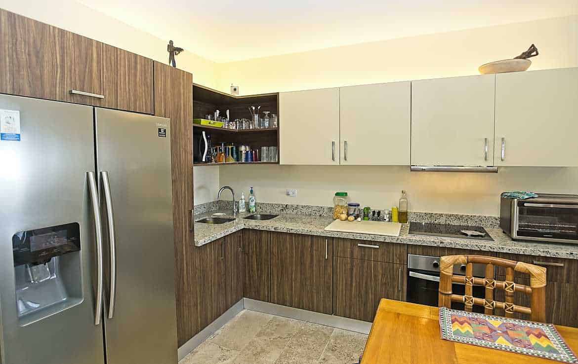 Kitchen is fully equipped.
