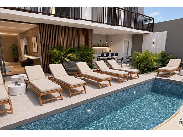New condos. Economic. Location attractive, yet not in the middle of tourism!